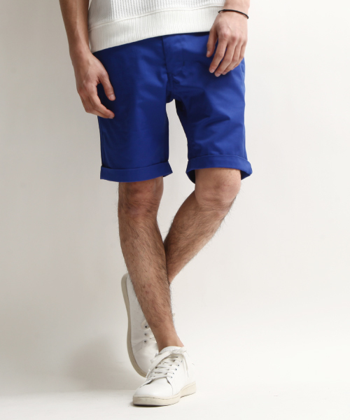 ZIP FIVE（ジップファイブ）の「【ZIP FIVE】T/Cツイルショートパンツ（チノパンツ・メンズ・サンドベージュ/ベージュ/チャコール/ネイビー/キャメル/杢グレー/ブルー/カーキ/サックスブルー/ブラック/オリーブ/グレー系その他/ホワイト系その他/ホワイト/ピンク/レッド/カモフラージュ/ブルー系その他/ターコイズブルー/グリーン/ライトグリーン/ワイン・X-SMALL/LARGE/SMALL/MEDIUM/XX-LARGE/X-LARGE）」の16枚目の写真