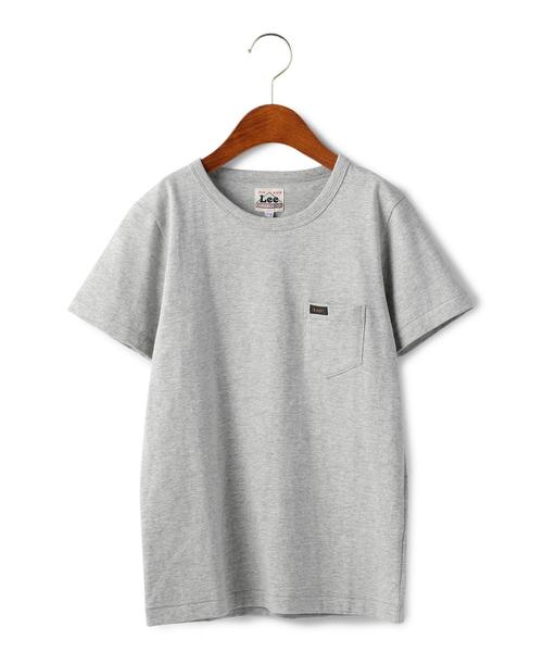 Lee(リー)の「WEB限定【JUNIOR】 LEE(リー) クルーネック ポケット Tシャツ(Tシャツ/カットソー・キッズ・ホワイト/ブラック/グレー/ダークブラウン/ダークグリーン/ライトブルー/その他1/その他2・140cm/150cm)」の4枚目の写真