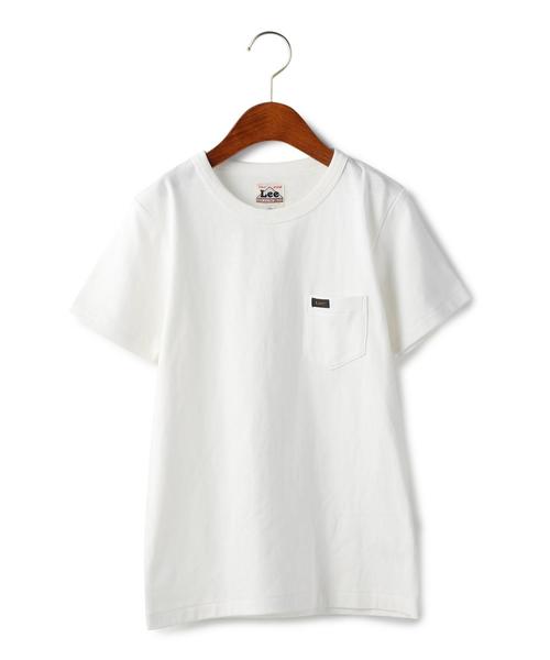 Lee(リー)の「WEB限定【JUNIOR】 LEE(リー) クルーネック ポケット Tシャツ(Tシャツ/カットソー・キッズ・ホワイト/ブラック/グレー/ダークブラウン/ダークグリーン/ライトブルー/その他1/その他2・140cm/150cm)」の2枚目の写真