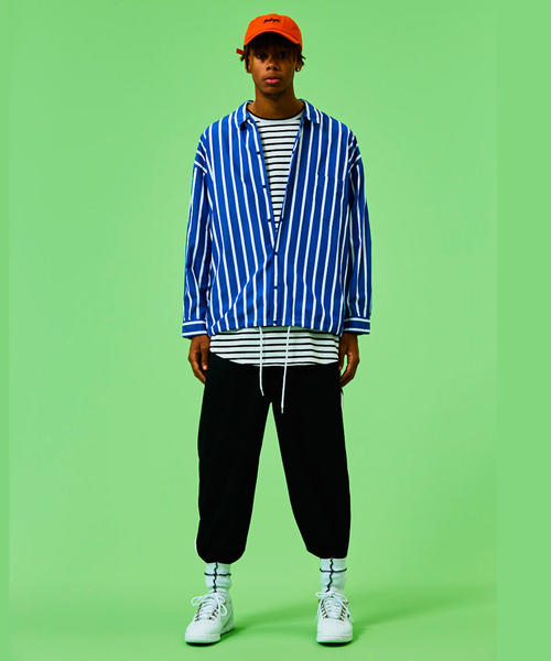 MONKEY TIME（モンキータイム）の「＜monkey time＞ STRIPE SHIRT JACKET/シャツ（シャツ/ブラウス・メンズ・オフホワイト/ロイヤルブルー・SMALL/MEDIUM/X-LARGE/LARGE）」の8枚目の写真