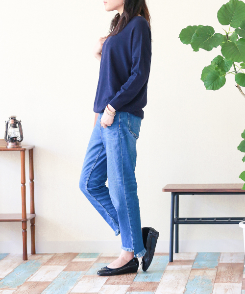 menue（メヌエ）の「ウエッジヒール ラウンドトゥ バレエシューズ（バレエシューズ・レディース・ブラック系その他/ブラック系その他2/ブラック/グレー/ブラウン系その他/ベージュ/レッド/レッド系その他/マスタード/モスグリーン/ブルー系その他/チャコールアッシュ/ワインレッド/ブラック系その他3・39/41/38/34/36/37/35/40）」の15枚目の写真