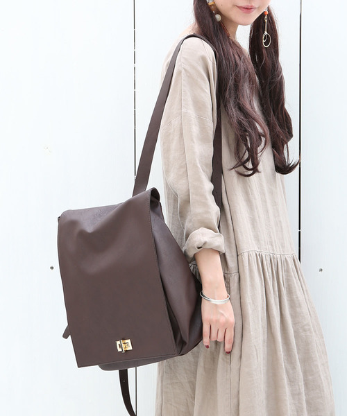 Osharewalker オシャレウォーカー の 大人女子スクエアシンプルリュック バックパック リュック Wear