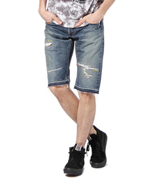 HYSTERIC GLAMOUR | CSR加工デニムショートPT(デニムパンツ)