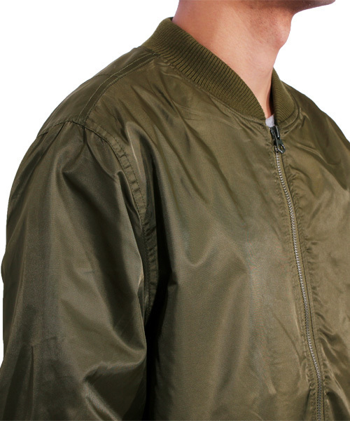 ８(eight)（エイト）の「MA-1 ミリタリージャケット ブルゾン フライトジャケット（MA-1・メンズ・ブラック/カーキ・MEDIUM/LARGE/X-LARGE）」の22枚目の写真