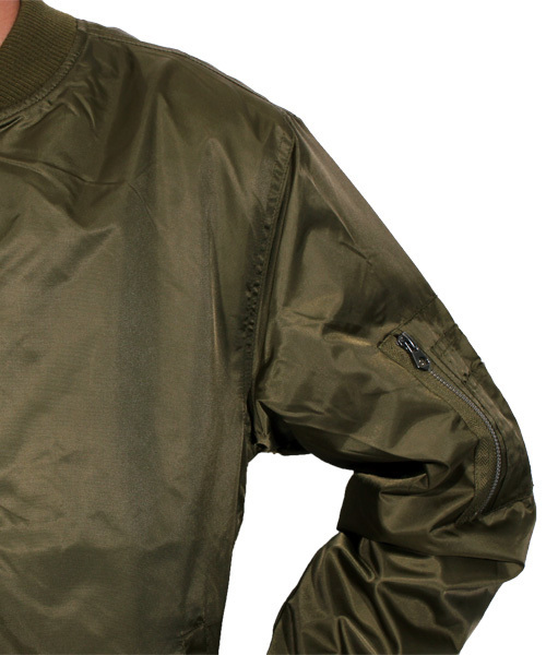 ８(eight)（エイト）の「MA-1 ミリタリージャケット ブルゾン フライトジャケット（MA-1・メンズ・ブラック/カーキ・MEDIUM/LARGE/X-LARGE）」の20枚目の写真