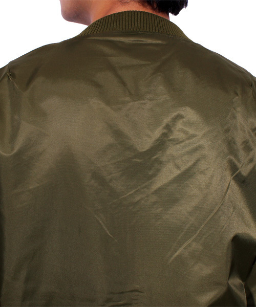 ８(eight)（エイト）の「MA-1 ミリタリージャケット ブルゾン フライトジャケット（MA-1・メンズ・ブラック/カーキ・MEDIUM/LARGE/X-LARGE）」の9枚目の写真