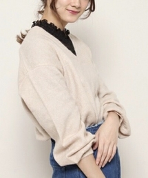 PAGEBOY | ウールミックスVネックニット(ニット/セーター)