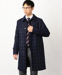 green label relaxing | W ウィンドウペン ステンカラーコート ◆(ステンカラーコート)