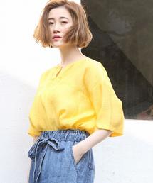 coen | ヴィンテージサテンブラウス(シャツ/ブラウス)