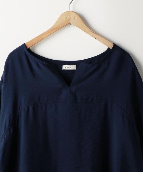 coen（コーエン）の「ヴィンテージサテンブラウス（シャツ/ブラウス・レディース・ホワイト/ネイビー/イエロー・FREE）」の22枚目の写真