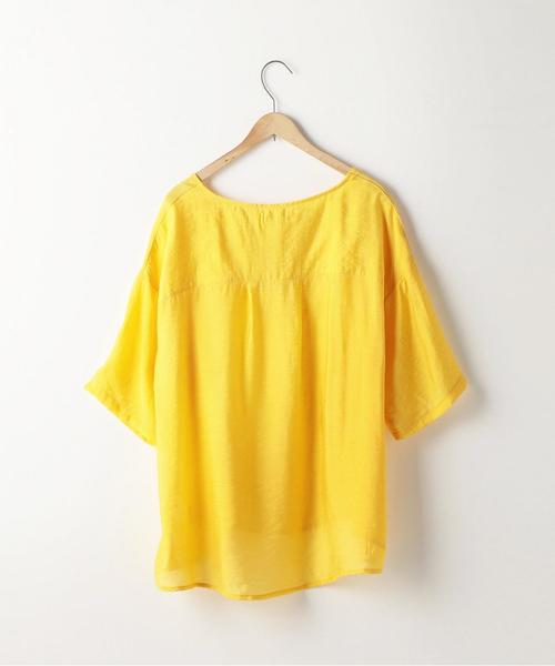 coen（コーエン）の「ヴィンテージサテンブラウス（シャツ/ブラウス・レディース・ホワイト/ネイビー/イエロー・FREE）」の14枚目の写真