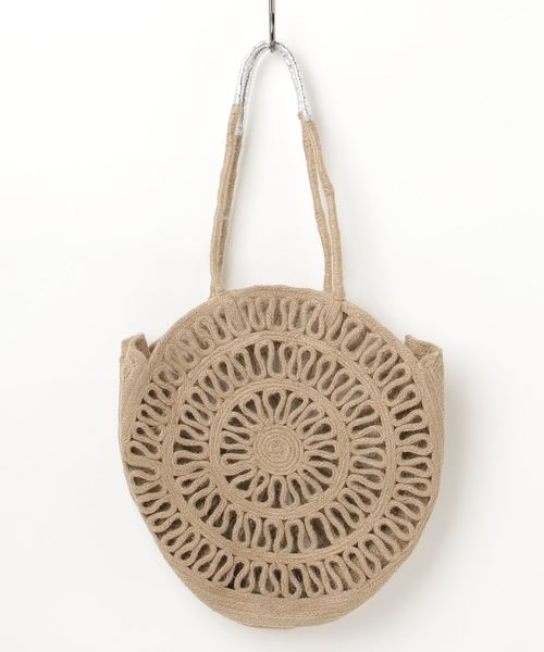 MOUSSY（マウジー）の「CIRCLE ROUND BAG（ショルダーバッグ・レディース・ベージュ/ブラック・FREE）」の2枚目の写真