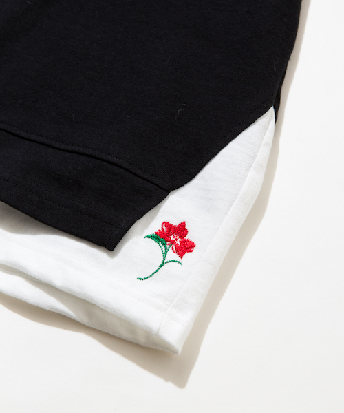 rehacer(レアセル)の「rehacer : Fake Layered Wide CS / フェイクレイヤード ワイド カットソー(Tシャツ/カットソー・メンズ・ブラック/グレー/グリーン・LARGE/MEDIUM/SMALL)」の12枚目の写真