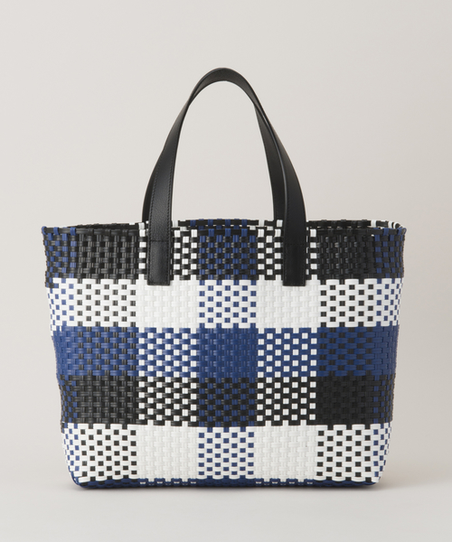 ブルーレーベルクレストブリッジ♡ビニール編みかごバッグ　ラージサイズ BLUE LABEL CRESTBRIDGE（ブルーレーベルクレストブリッジ）の