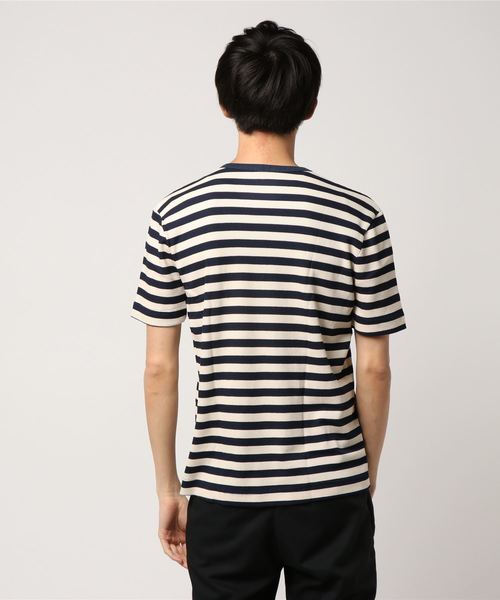 three dots(スリードッツ)の「サーマルストライプ Vヘンリー(Tシャツ/カットソー・メンズ・グリーン系その他/ブルー系その他・SMALL/MEDIUM/LARGE)」の4枚目の写真