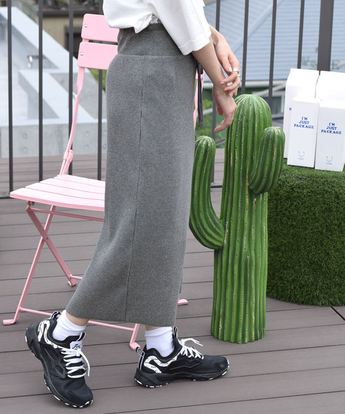 w closet(ダブルクローゼット)の「レースアップスカート_(スカート・レディース・グレー/アイボリー/スミクロ/ライトグレー/ブラウン/ダークグレー・FREE)」の9枚目の写真