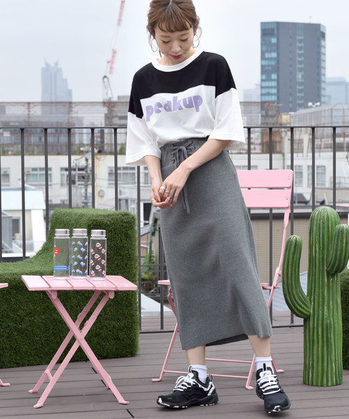 w closet(ダブルクローゼット)の「レースアップスカート_(スカート・レディース・グレー/アイボリー/スミクロ/ライトグレー/ブラウン/ダークグレー・FREE)」の13枚目の写真