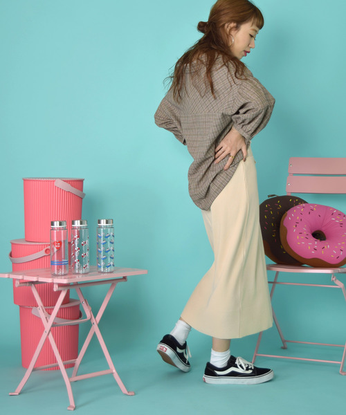 w closet(ダブルクローゼット)の「レースアップスカート_(スカート・レディース・グレー/アイボリー/スミクロ/ライトグレー/ブラウン/ダークグレー・FREE)」の16枚目の写真