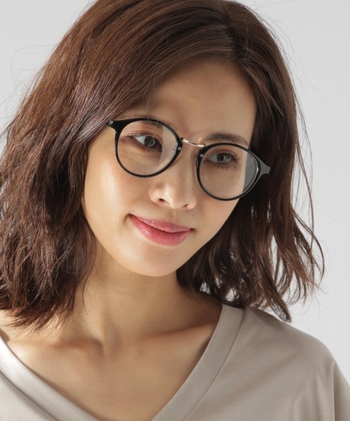 BAYFLOW（ベイフロー）の「メタルコンビボストンメガネ（サングラス・レディース・ブラック/キャメル・FREE）」の2枚目の写真