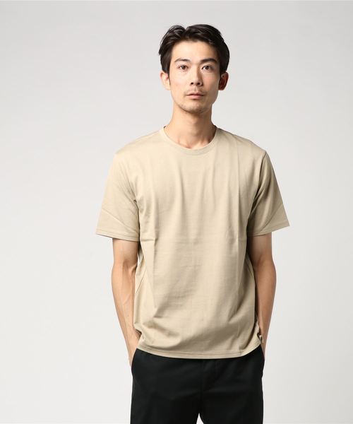 CLANE(クラネ)の「アンイーブンTシャツ(Tシャツ/カットソー・メンズ・ホワイト/ブラック/ベージュ/レッド・1/2)」の4枚目の写真