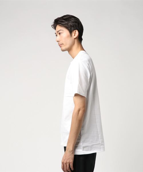 CLANE(クラネ)の「アンイーブンTシャツ(Tシャツ/カットソー・メンズ・ホワイト/ブラック/ベージュ/レッド・1/2)」の5枚目の写真