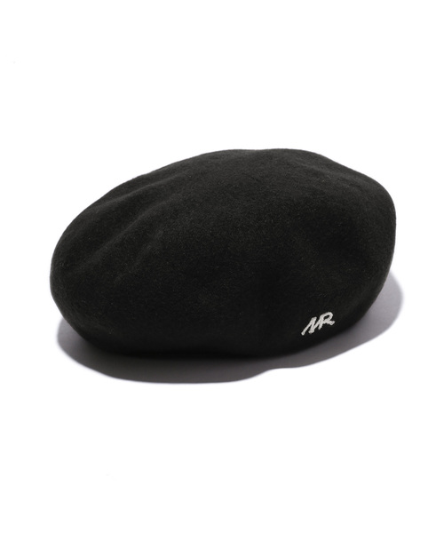 MR.OLIVE（ミスターオリーブ）の「RACAL×MR.OLIVE COLLABORATION /  MR ONE POINT WOOL BERET（ハンチング/ベレー帽・メンズ・ブラック/チャコールグレー/ダークブラウン・FREE）」の4枚目の写真