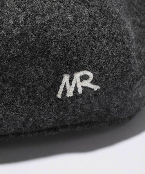 MR.OLIVE（ミスターオリーブ）の「RACAL×MR.OLIVE COLLABORATION /  MR ONE POINT WOOL BERET（ハンチング/ベレー帽・メンズ・ブラック/チャコールグレー/ダークブラウン・FREE）」の7枚目の写真