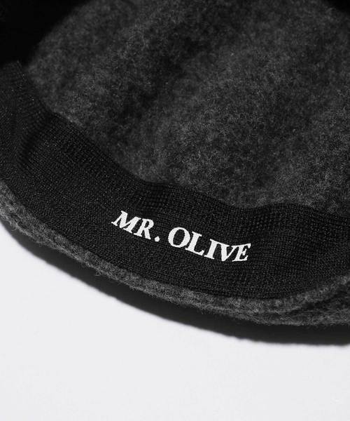MR.OLIVE（ミスターオリーブ）の「RACAL×MR.OLIVE COLLABORATION /  MR ONE POINT WOOL BERET（ハンチング/ベレー帽・メンズ・ブラック/チャコールグレー/ダークブラウン・FREE）」の8枚目の写真
