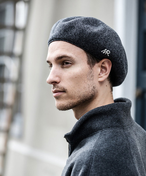 MR.OLIVE（ミスターオリーブ）の「RACAL×MR.OLIVE COLLABORATION /  MR ONE POINT WOOL BERET（ハンチング/ベレー帽・メンズ・ブラック/チャコールグレー/ダークブラウン・FREE）」の12枚目の写真
