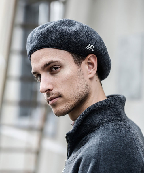 MR.OLIVE（ミスターオリーブ）の「RACAL×MR.OLIVE COLLABORATION /  MR ONE POINT WOOL BERET（ハンチング/ベレー帽・メンズ・ブラック/チャコールグレー/ダークブラウン・FREE）」の14枚目の写真