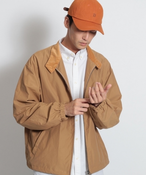 niko and...（ニコアンド）の「ナイロンワッシャーブルゾン（ブルゾン・メンズ・ベージュ/ネイビー・LARGE/MEDIUM）」の3枚目の写真