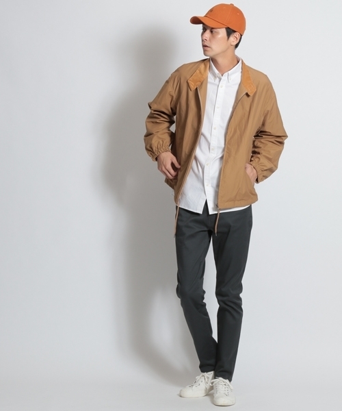 niko and...（ニコアンド）の「ナイロンワッシャーブルゾン（ブルゾン・メンズ・ベージュ/ネイビー・LARGE/MEDIUM）」の4枚目の写真