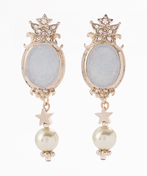 Anna Sui アナスイ の 魔法の鏡モチーフ ２ｗａｙイヤリング イヤリング Wear