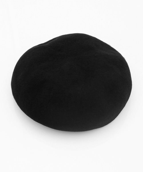 Luz Llena（ラズレナ）の「[ウール混]フェルトベレー帽（ハンチング/ベレー帽・レディース・ブラック/グレー/キャメル・ﾌﾘ-）」の6枚目の写真