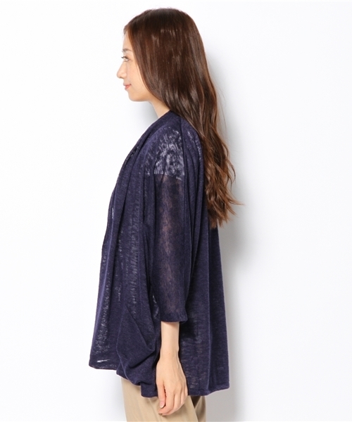 Soareak(ソアリーク)の「ショールカラードルマンカーディガン(カーディガン/ボレロ・レディース・ネイビー/グレー/ベージュ・MEDIUM)」の5枚目の写真