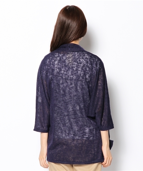 Soareak(ソアリーク)の「ショールカラードルマンカーディガン(カーディガン/ボレロ・レディース・ネイビー/グレー/ベージュ・MEDIUM)」の6枚目の写真