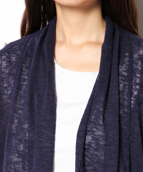 Soareak(ソアリーク)の「ショールカラードルマンカーディガン(カーディガン/ボレロ・レディース・ネイビー/グレー/ベージュ・MEDIUM)」の7枚目の写真