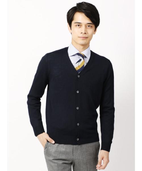 The Suit Company ザ スーツカンパニー の ウォッシャブル We Suit You Folco Vネックカーディガン カーディガン ボレロ Wear