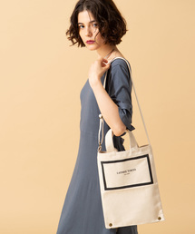 LAYMEE | LAYMEE 2way cotton bag / 2WAYショルダーバッグ トートバッグ(ショルダーバッグ)