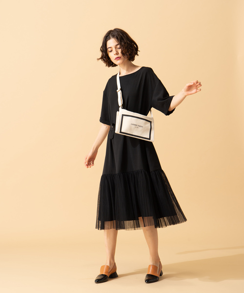 LAYMEE（レイミー）の「LAYMEE 2way cotton bag / 2WAYコットン ショルダーバッグ トートバッグ（ショルダーバッグ・レディース・ホワイト/ブラック・FREE）」の11枚目の写真