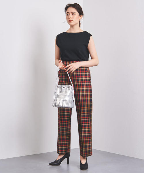 UNITED ARROWS（ユナイテッドアローズ）の「UWSC ハイウエスト ワイドパンツ②（その他パンツ・レディース・その他7/ベージュ/ネイビー/その他2・38/36/34）」の16枚目の写真