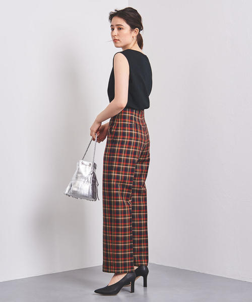 UNITED ARROWS（ユナイテッドアローズ）の「UWSC ハイウエスト ワイドパンツ②（その他パンツ・レディース・その他7/ベージュ/ネイビー/その他2・38/36/34）」の12枚目の写真