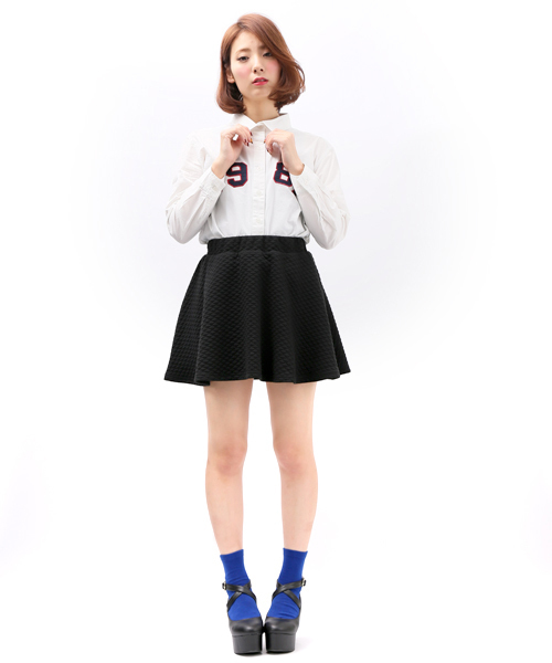 WEGO(ウィゴー)の「WEGO/1987ワッペンシャツ(シャツ/ブラウス・レディース・オフホワイト/サックスブルー/その他1・FREE)」の11枚目の写真