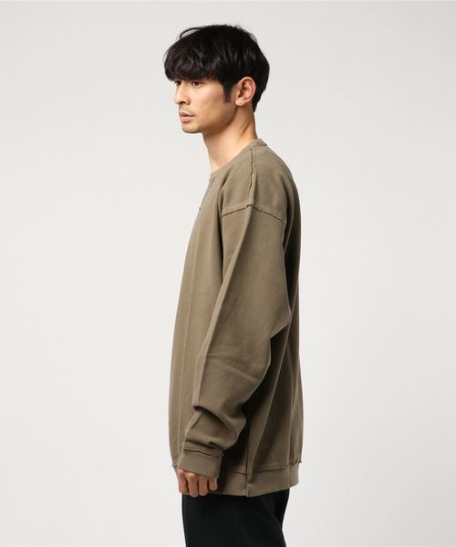 marka（マーカ）の「【marka】CUT/OFF CREW NECK（Tシャツ/カットソー・メンズ・ベージュ/ブラック/グレー/ホワイト・1/2）」の6枚目の写真