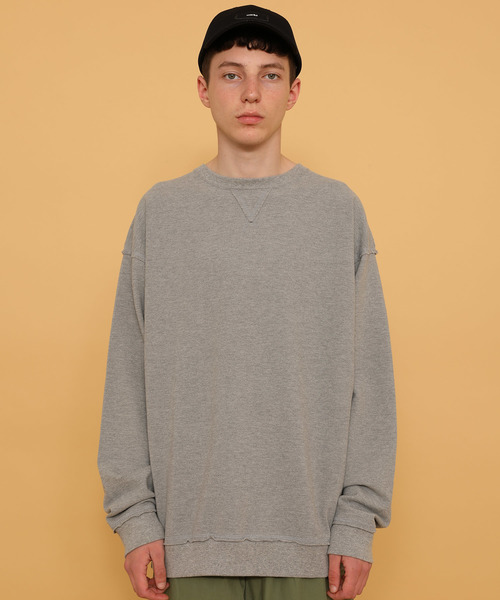 marka（マーカ）の「【marka】CUT/OFF CREW NECK（Tシャツ/カットソー・メンズ・ベージュ/ブラック/グレー/ホワイト・1/2）」の13枚目の写真