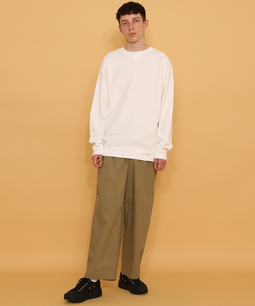 marka（マーカ）の「【marka】CUT/OFF CREW NECK（Tシャツ/カットソー・メンズ・ベージュ/ブラック/グレー/ホワイト・1/2）」の10枚目の写真