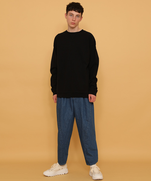 marka（マーカ）の「【marka】CUT/OFF CREW NECK（Tシャツ/カットソー・メンズ・ベージュ/ブラック/グレー/ホワイト・1/2）」の9枚目の写真