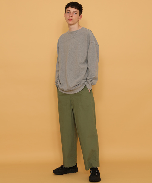 marka（マーカ）の「【marka】CUT/OFF CREW NECK（Tシャツ/カットソー・メンズ・ベージュ/ブラック/グレー/ホワイト・1/2）」の8枚目の写真