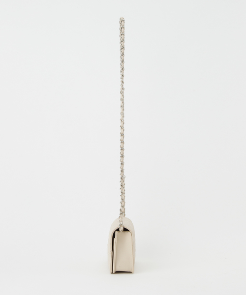 CLEA（クレア）の「キルティングチェーン ミニショルダーバッグ（ショルダーバッグ・レディース・アイボリー/ベージュ/ブラック・FREE）」の16枚目の写真