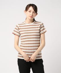 先染めマルチボーダーリブカットソー